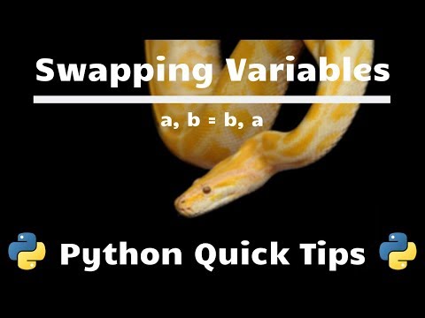 Swap Variables Values in One Line Python Quick Tips