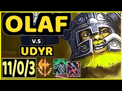 CLID (OLAF) vs UDYR - 11/0/3 KDA JUNGLE CHALLENGER GAMEPLAY - KR