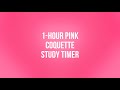 1- Hour Pink Coquette Study Timer 🎀