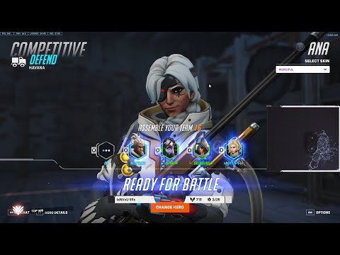Perfect Ana Positioning - 15K Heals! 77% Accuracy! Gale Overwatch 2 Season 7 Gameplay Top 500