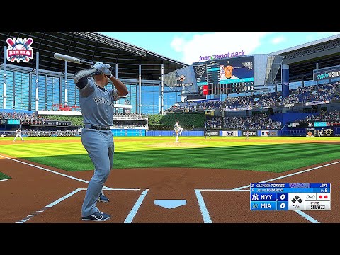 MLB The Show 23 New York Yankees vs Miami Marlins - Gameplay PS5 60fps HD
