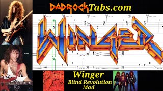 Blind Revolution Mad - Winger - Guitar + Bass TABS Lesson 