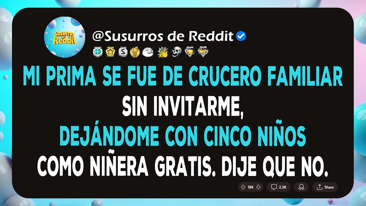 Mi prima se fue de crucero familiar sin invitarme, dejándome con cinco niños como niñera gratis...