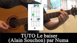 tuto guitare Le baiser (Alain Souchon)  2/2