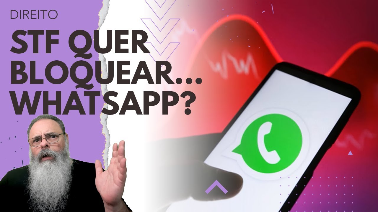 NO MEIO de uma BRIGA com o TWITTER, STF decide JULGAR BLOQUEIO do WHATSAPP... LÓGICO que tem MÉTODO