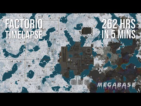 Factorio Timelapse: Snow World | coop | 4k
