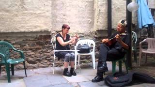 Beyond Duo- Cheryl Pyle-flute/ Bern Nix-guitar -Aug 10, 2014 - 11BC Garden