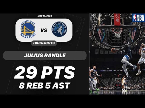 JULIUS RANDLE vs GOLDEN STATE WARRIORS | 29 PTS - 8 REB - 5 AST | 05-15-2025 Highlights