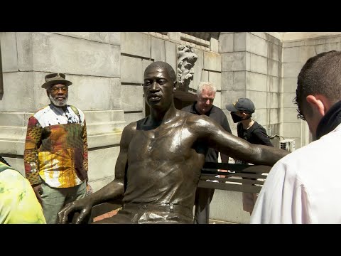 Statue of George Floyd unveiled in Newark