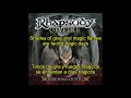 Rhapsody Of Fire Rising From Tragic Flames Lyrics Sub Español