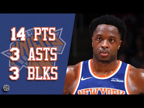 OG Anunoby 14 pts 3 asts 3 blks vs Raptors 24/25 season