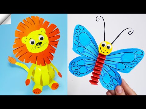 6 DIY paper crafts Moving paper TOYS Easy paper crafts