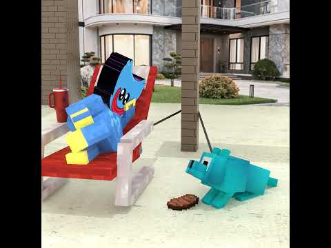 When Sprunki Huggy Wuggy and the dog don’t share with him 😁😂