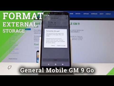 How to Format SD Card in GENERAL MOBILE GM 9 Pro - Fix Memory Card