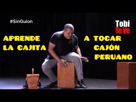 ANDRÉS ARÉVALO ME ENSEÑA A TOCAR LANDÓ Y FESTEJO EN CAJÓN PERUANO | Sin Guion | Tobi Te Ve