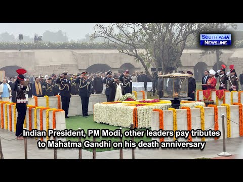 Indian President, PM Modi, other leaders pay tributes to Mahatma Gandhi on his death anniversary