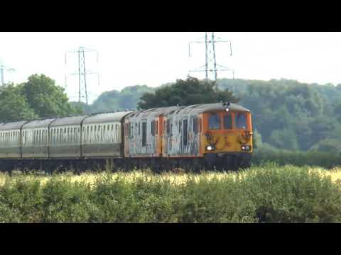 GBRf 73961 & 73963 `The Sunny South Express` @ Berkley 14-07-18