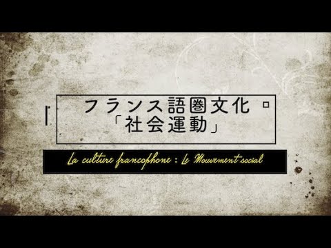 人間社会学科 東京都立大学 フランス語圏の文化「社会運動」　担当＝西山雄二