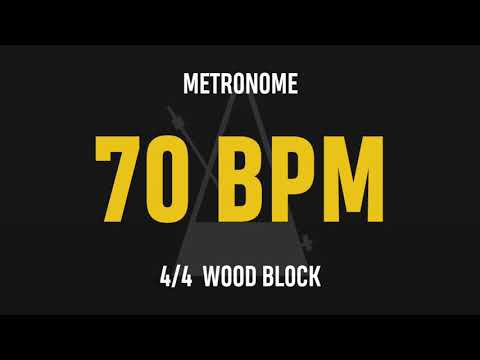 70 BPM 4/4 - Best Metronome (Sound : Wood block)