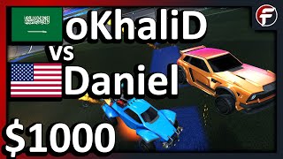 oKhaliD vs Daniel | $1000 Rocket League 1v1 Showmatch
