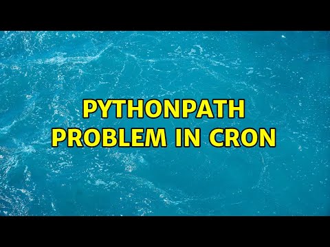 Pythonpath Problem In Cron
