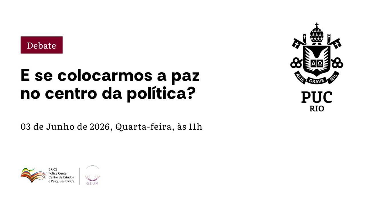 E se colocarmos a paz no centro da política?