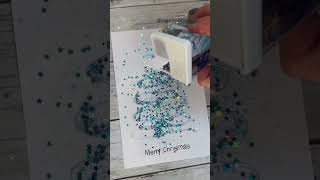 Glitter &amp; glue Christmas tree cards! #christmascrafts #craftsforkids #crafty #glitter