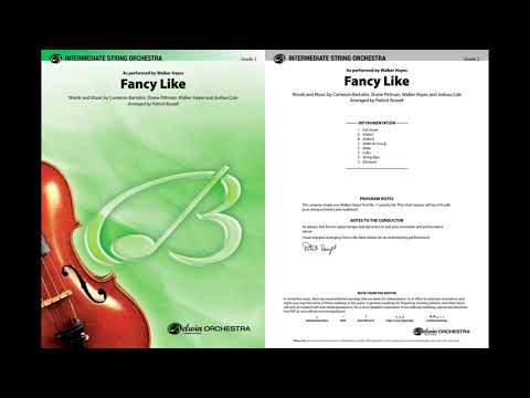Fancy Like, arr. Patrick Roszell – Score & Sound