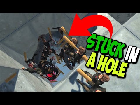 Stuck in a Hole Goro The Giant vs Swarm Army - Animal Revolt Battle Simulator