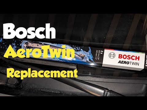 How to change Bosch aero twin wiper blades #wipers #bosch #replacement