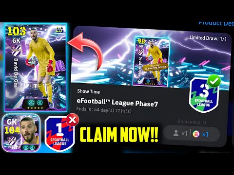 How To Get Free David De Gea ShowTime Without Playing 🤫 eFootball 2026 Mobile
