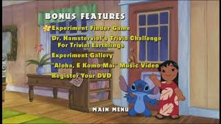 Stitch! The Movie 2003 DVD Menu Walkthrough