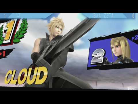 Jax Smash Weekly 3/9 - 13(Cloud) Vs BxA Zeta(Zero Suit Samus) - Wii U Winners Semis