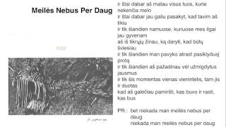 FOJE - &quot;Meilės Nebus Per Daug&quot;
