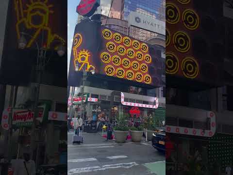 Yellow taxis on a New York City street