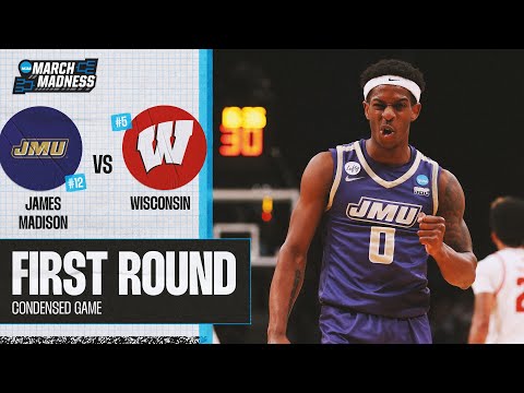 James Madison vs. Wisconsin - First Round NCAA tournament extended highlights