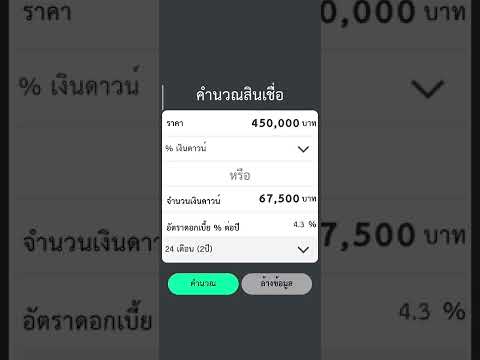 คำนวณสินเชื่อ