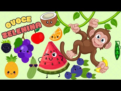 🍉 OVOCE A ZELENINA pro děti ✨ | Hádáme stíny | Ovocné hádanky | Zábavné vzdělávací video pro děti 🍌