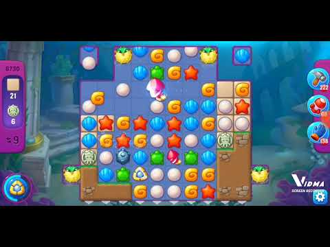 Fishdom. 8730 super hard level no boosters and diamonds. 30 moves
