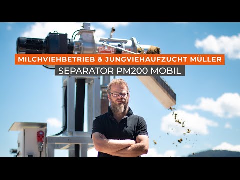 Gülle separieren mobil Gülleseparator PM200 Funktionsweise- Milchviehbetrieb Müller