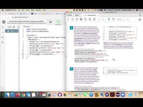 Student Report Java