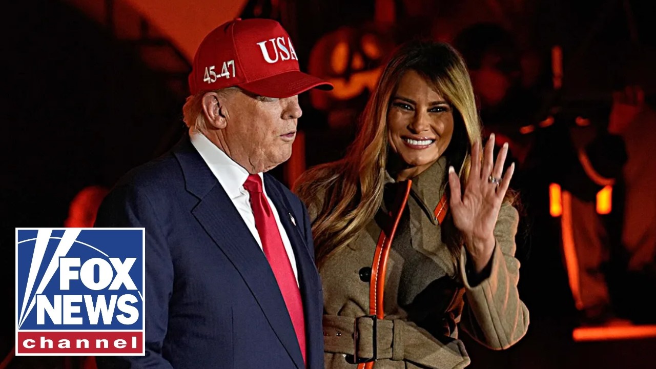 WATCH: President Trump and first lady Melania Trump celebrate Halloween at the White House
