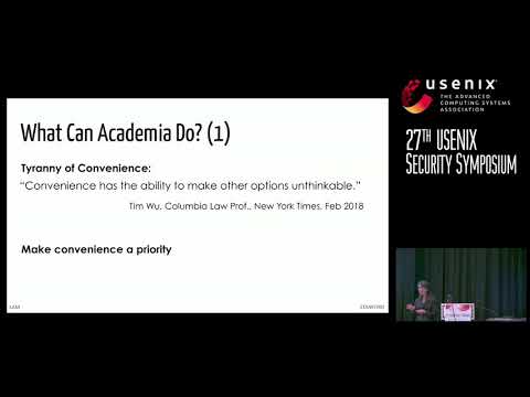 USENIX Security '18 - Solving the Next Billion-People Privacy Problem