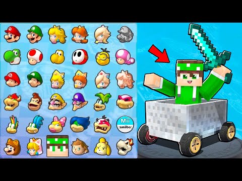 I PLAY MARIO KART WITH MY FRIENDS on MINECRAFT!