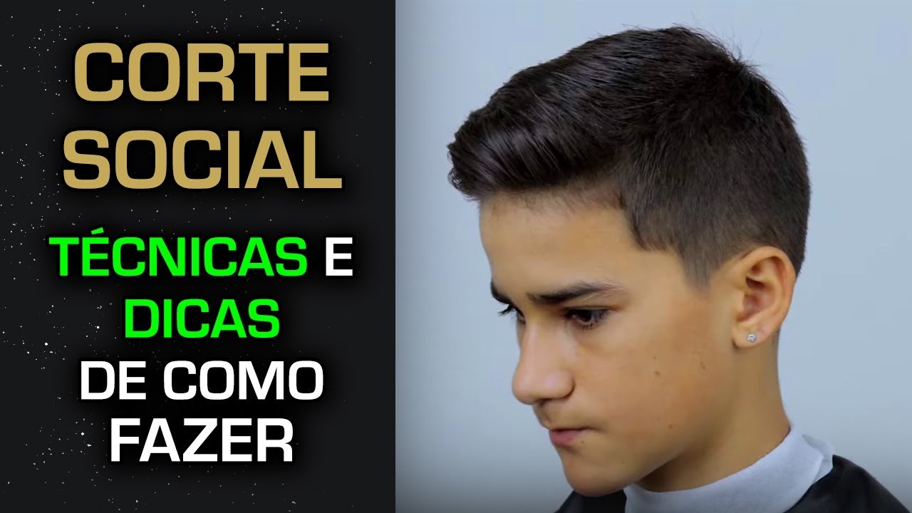 TÉCNICA DE CORTE DE CABELO MASCULINO SOCIAL