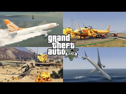 GTA 5 : Air Crash Compilation Part 8