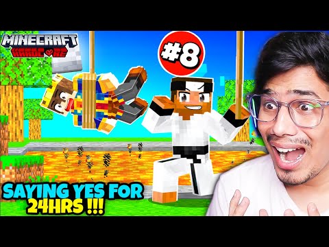 SAYING YES TO JACK FOR 24Hrs In Minecraft HARDCORE😰 *GONE WRONG*