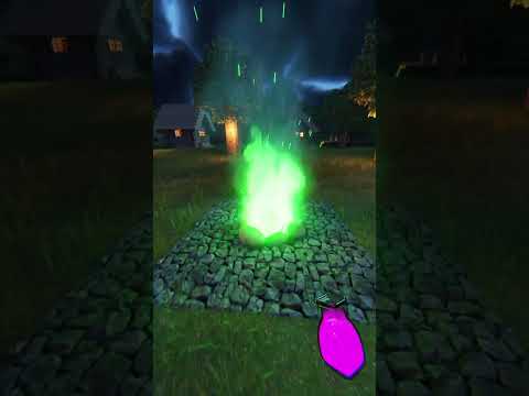 Realistic Campfire Changing Colors with Potions / Minecraft RTX #shorts #minecraft