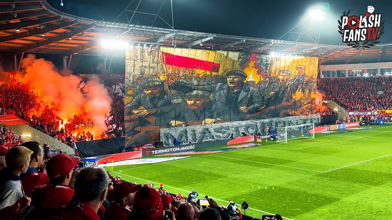 REWOLUCJA ŁÓDZKA-MIASTO BUNTU - Ultras Widzew z podwieszaną oprawą na meczu z Legią (02.11.2025)