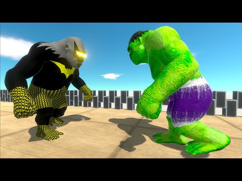 BATMAN GORO vs HULK GORO DEATH RUN - Animal Revolt Battle Simulator